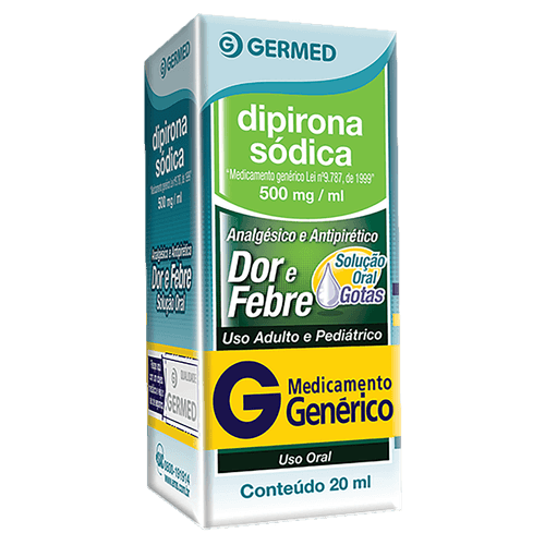 Dipirona Sodica 500mg Sl Or 20ml - Genérico - Germed