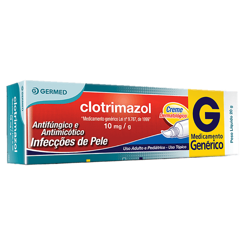Clotrimazol 10mg Creme Dermatológico 20g - Genérico - Germed
