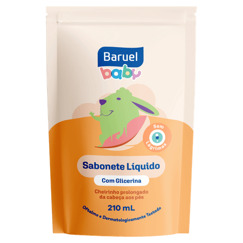 Sabonete Líquido Baruel Baby da Cabeça aos Pés Sachê - 210ml