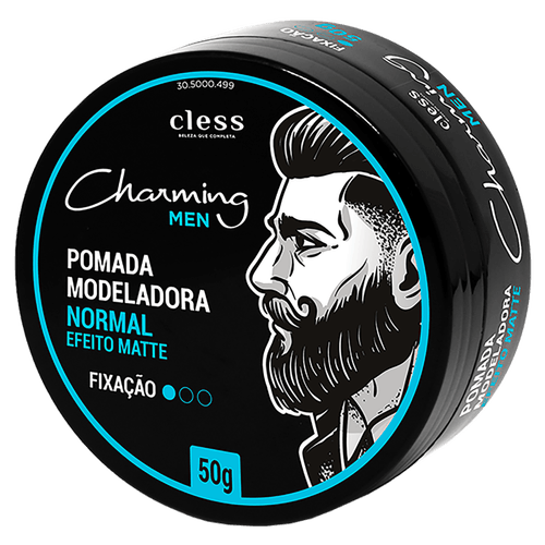 Pomada Modeladora Normal Efeito Matte Charming Men Pote 50g