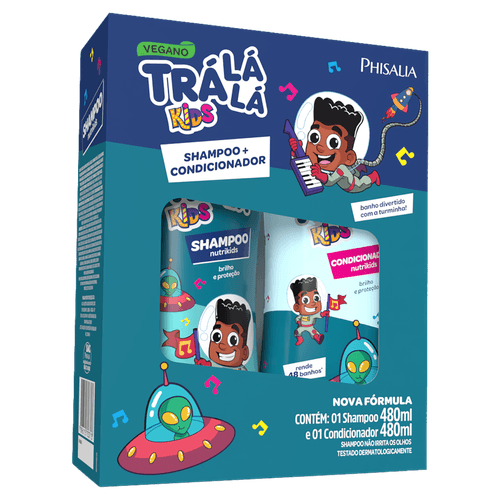 Kit Shampoo + Condicionador Nutrikids Johnny Bra Tra La La - Tra La La