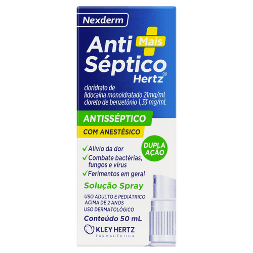 Spr Antisséptico 50ml Hertz