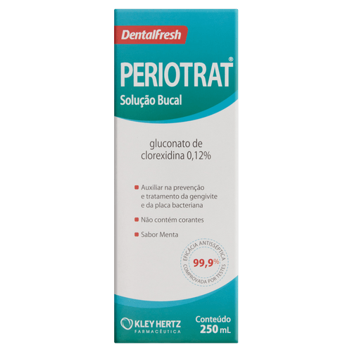 Enxaguante Bucal DentalFresh Periotrat Sabor Menta - 250ml