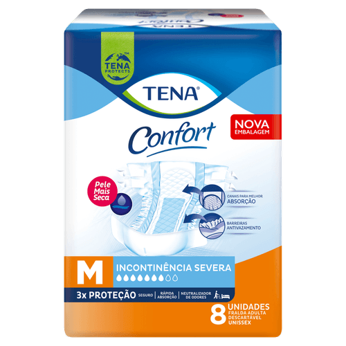 Fralda Ger Tena Confort M 8Un