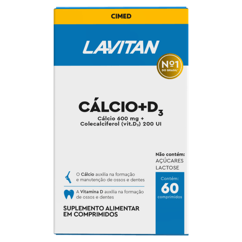 Lavitan Cálcio + D3 - 60 comprimidos