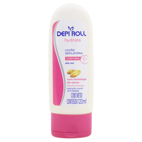 Loção Depilatório Depi Roll-On Corporal Manteiga Cacau 120Ml - Depi Roll