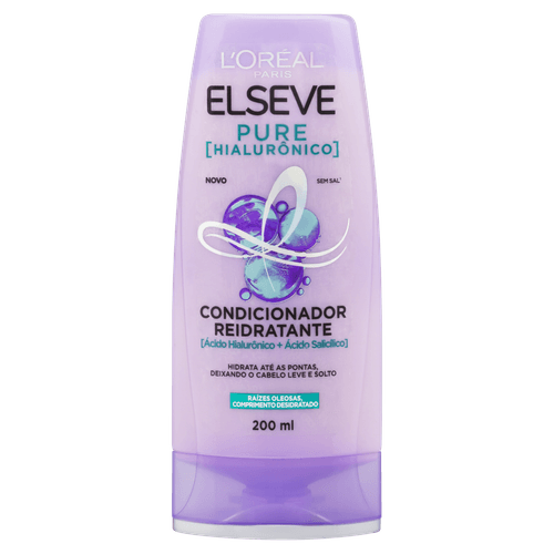 Condicionador L'Oréal Paris Elseve Pure Hialurônico 400ml