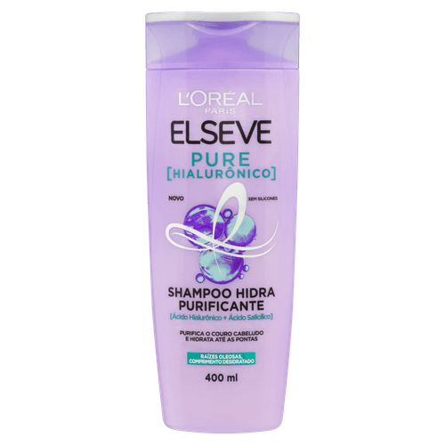 Shampoo L'Oréal Paris Elseve Pure Hialurônico 400ml