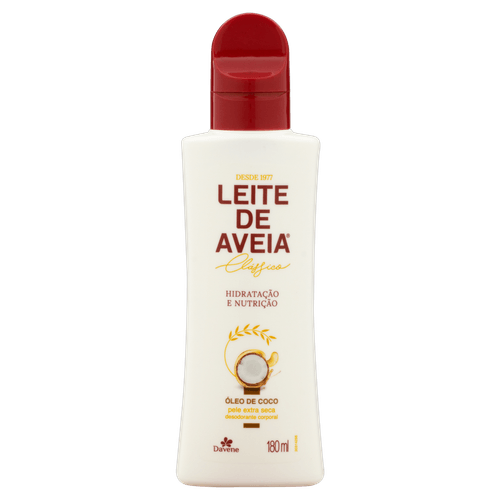 Leite Aveia Davene Óleo Coco 180Ml