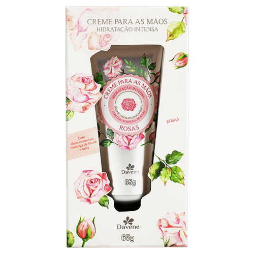 Creme Para Mãos Davene Rosa 65G - Davene