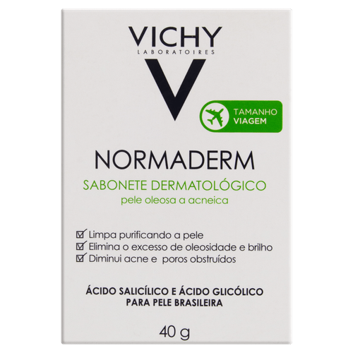 Sabonete Vichy Normaderm Pel Oleosa 40g - Vichy Normaderm