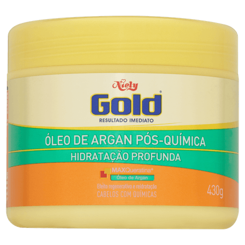 Máscara Niely Gold Concentrada Óleo Argan 430G - Niely Gold