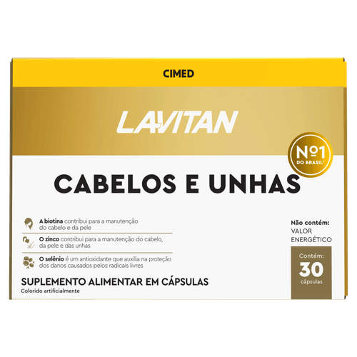 Lavitan Cabelos e Unhas – 30 Cápsulas