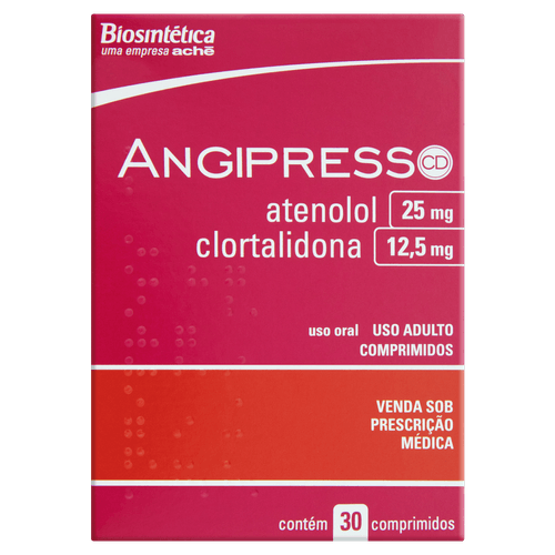 Angipress Cd 25 + 12,5mg 30 Comprimidos