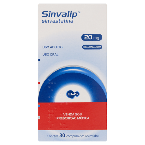 Sinvalip 20mg 30 Comprimidos