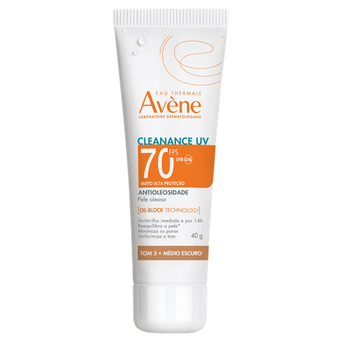 Protetor Solar Facial Avéne Antioleosidade Fps 70 Tom Médio Escuro - 40g