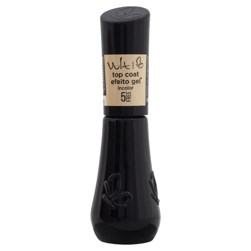Esmalte Vult 5Free Top Coat Gel Incolor - 8ml