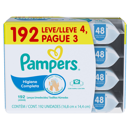 Lenços Umed Pampers Hig Comp 48 UN L4P3