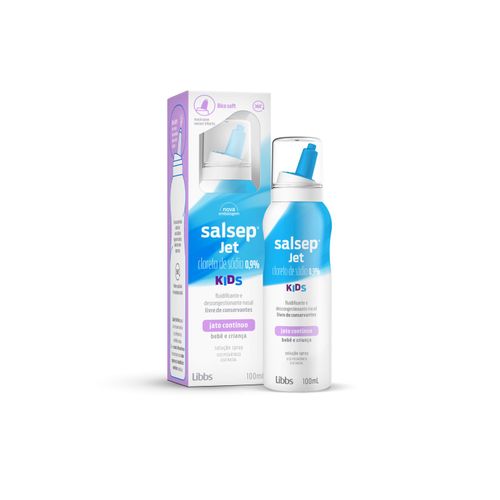 Salsep Jet Kids Spray 0,9% Libbs Caixa 100ml