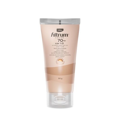 Protetor Solar Filtrum Color FPS 70 Cor 1.0 - 50g