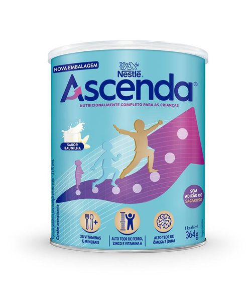 Suplemento Alimentar Infantil Ascenda Baunilha - 364g