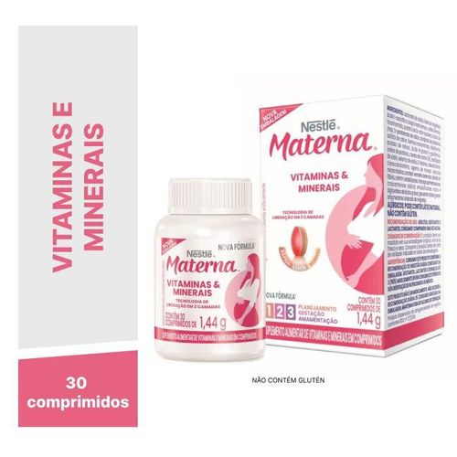 Materna Vitaminas & Minerais - 30 unidades