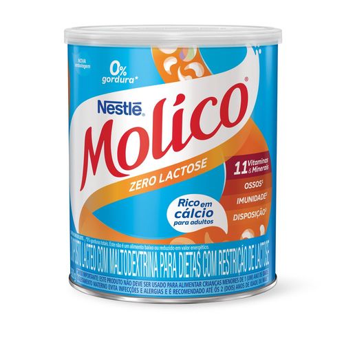 Leite em pó Molico Zero Lactose Lata 260g