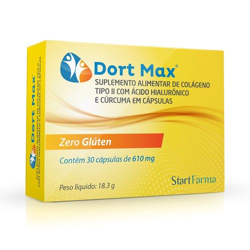 Suplemento Alimentar Dort Max Star Farma  610mg -30 Cápsulas