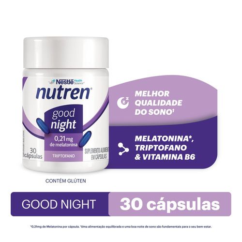 Suplemento Alimentar Nutren Melatonina Good Night - 30 Cápsulas