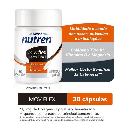 Suplemento Alimentar Nutren Mov Flex - 30 Cápsulas
