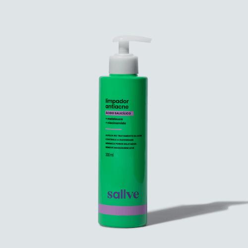 Gel Limpador Facial Antiacne Sallve - 300ml