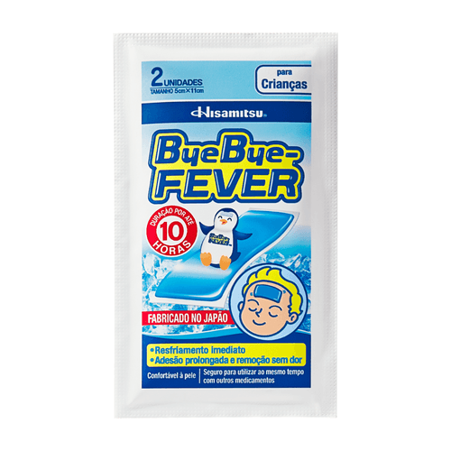 Adesivo para Alívio da Febre Bye Bye Fever 2 Unidades