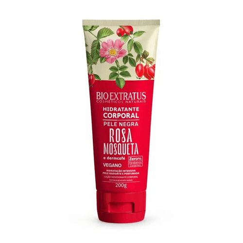 Hidratante Corporal Pele Negra Rosa Mosqueta e Dermcafé Bio Extratus - 200g