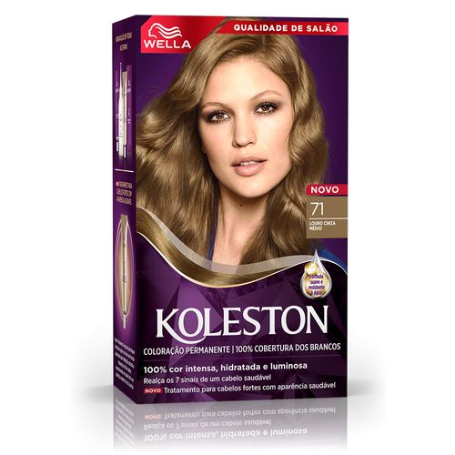 Tintura Koleston Wella 71 Louro Cinza Médio