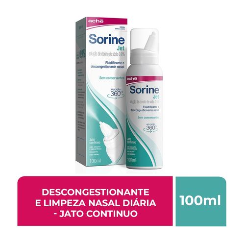Sorine Jet Solução Nasal Aché - 100ml