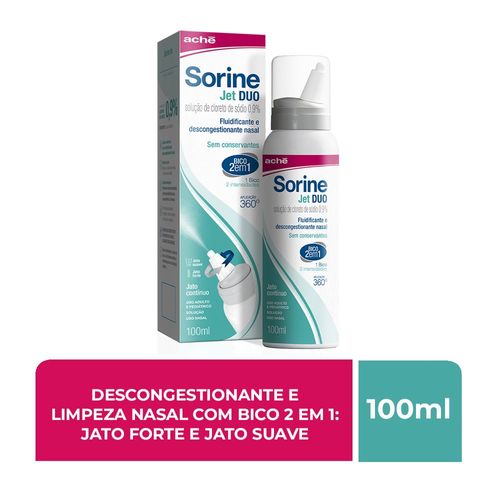Sorine Jet Duo Solução Nasal Aché - 100ml