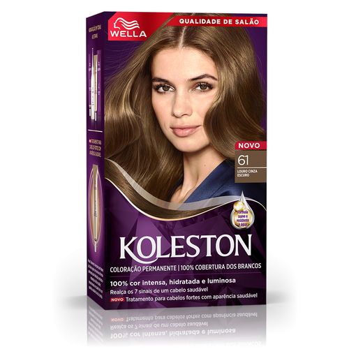 Tintura Koleston Wella 61 Louro Cinza Escuro