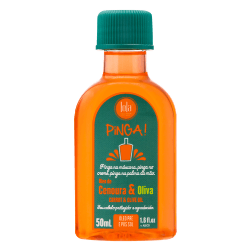 Óleo Capilar Lola Cosmetics Pinga! Hidratante de Cenoura e Oliva - 50ml