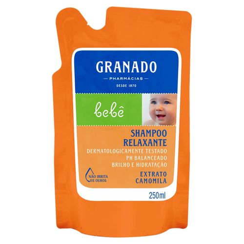 Shampoo Relaxante Extrato Camomila Granado Bebê Refil - 250ml