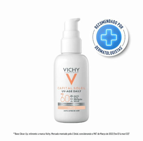 Vichy Capital Soleil Uv Age Daily Protetor Solar Facial Cor 2.0 FPS60 - 40g