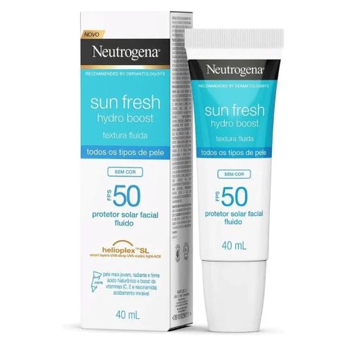 Protetor Solar Facial FPS50 Neutrogena Sun Fresh Hydro Boost Sem Cor- 40ml