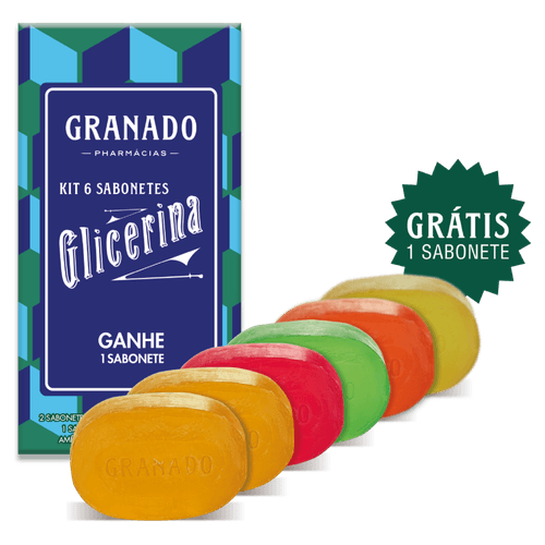 Kit Sabonetes Glicerina Tradicional Mix Granado - 6 Unidades 90g Cada