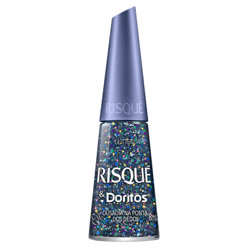 Esmalte Glitter Ousadia na Ponta dos Dedos Risqué & Doritos - 8ml