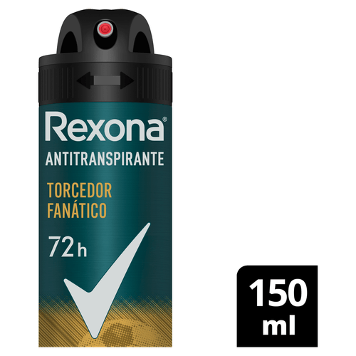 Antitranspirante Aerossol Rexona Men 150ml Spray Edição Especial Torcedor Fanático
