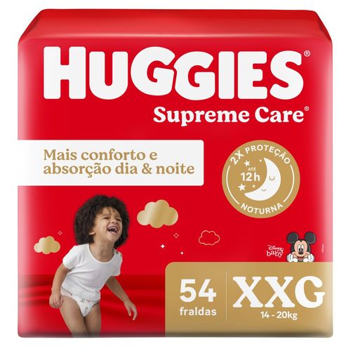 Fralda Huggies Supreme Care XXG - 54 unidades
