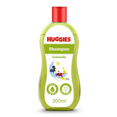 Shampoo Huggies Camomila Seguro para Recém-Nascidos 200 ml