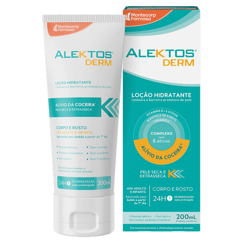 Loção Hidratante sem Perfume Alektos Derm - 200ml