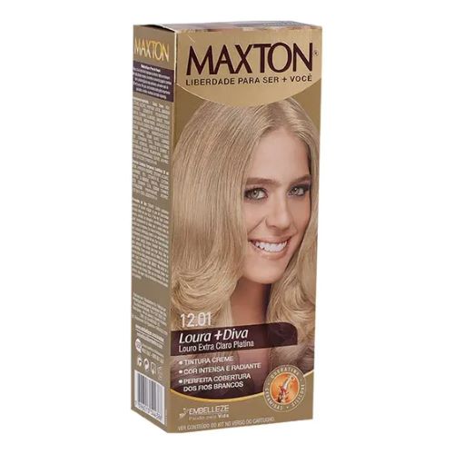 Embelleze Tinta De Cabelo Maxton Louro Extra Claro Platina 12.01