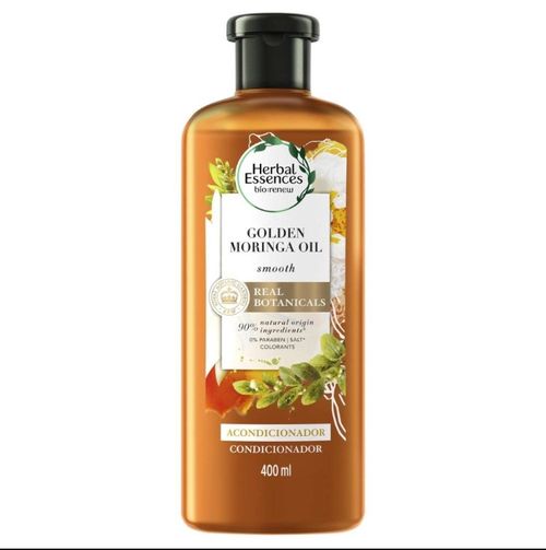 Condicionador Óleo de Moringa Dourado Herbal Essences Bio:Renew Frasco 400ml