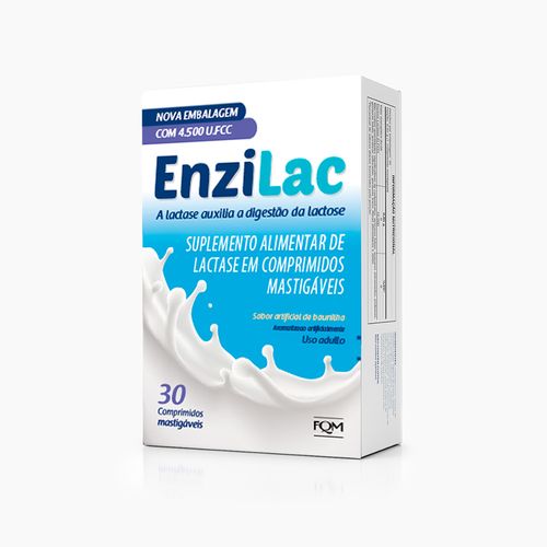 Enzilac 4500UI 30 Comprimidos - Enzima Lactase